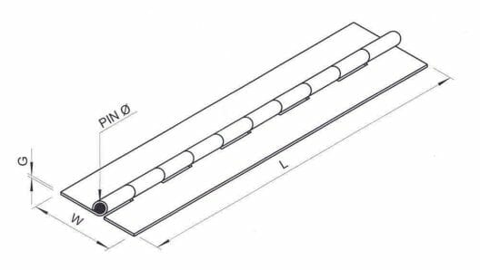 Piano Hinge Diagram