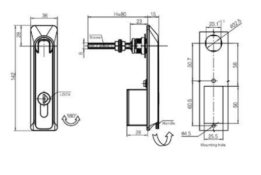 Key Locking Swing Handle1